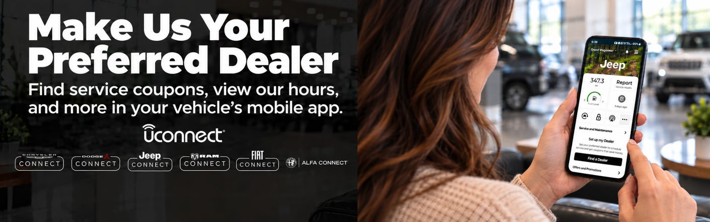 uconnect® make us your preferred dealer | Marlette Chrysler Dodge Jeep Ram in Marlette MI