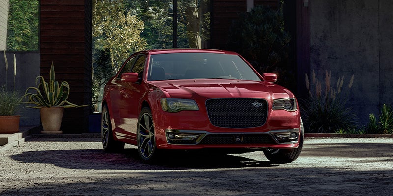 Front side view of Chrysler 300 sedan parked outdoors